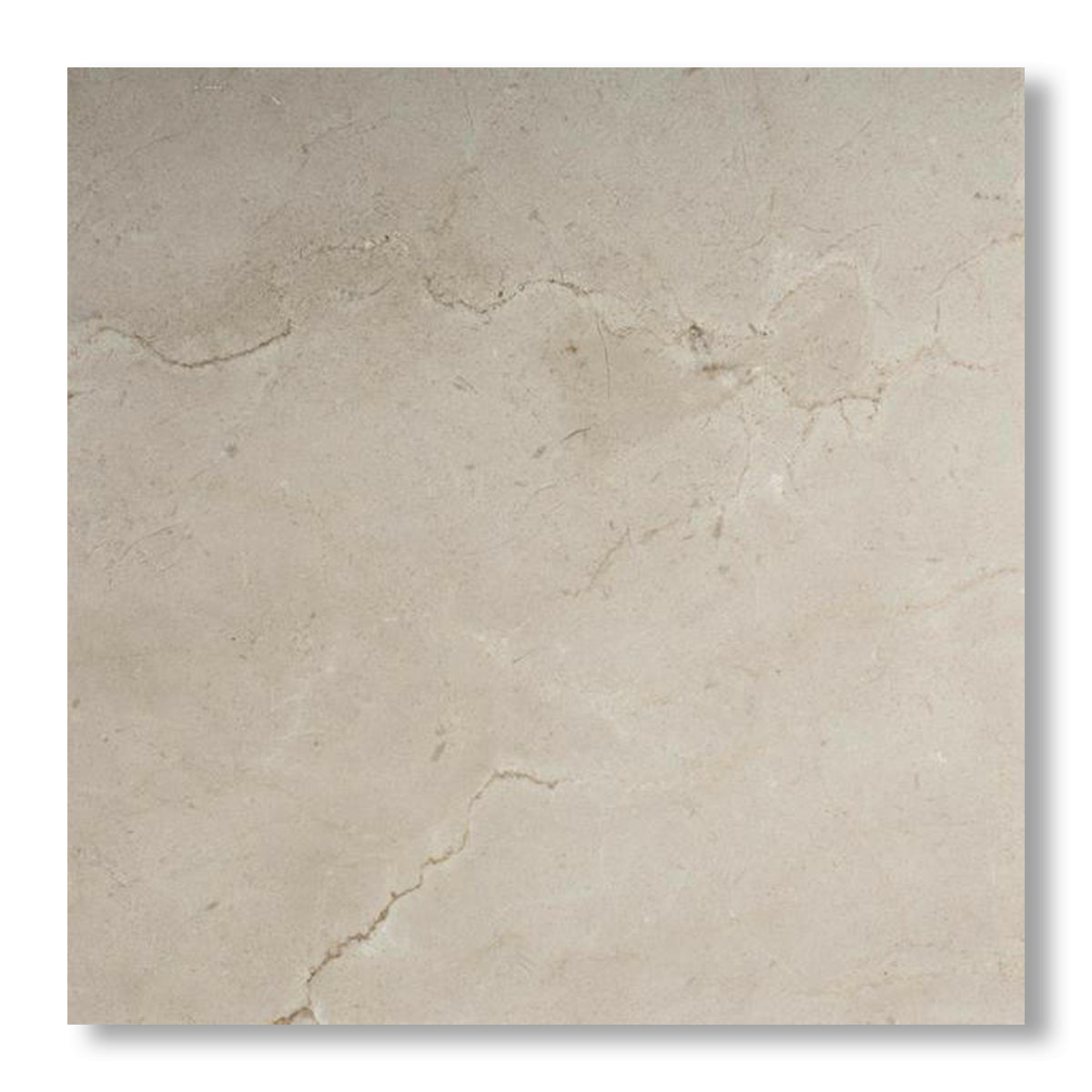 18x18 Crema Marfil Marble Polished Tile - American Tile Depot