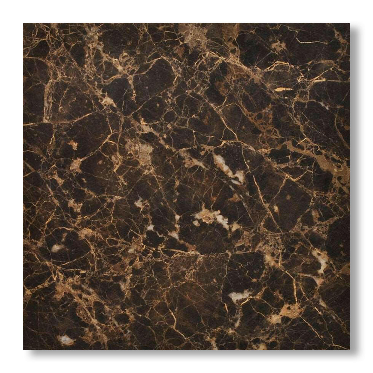 18x18 Emperador Dark Marble Polished Tile - American Tile Depot
