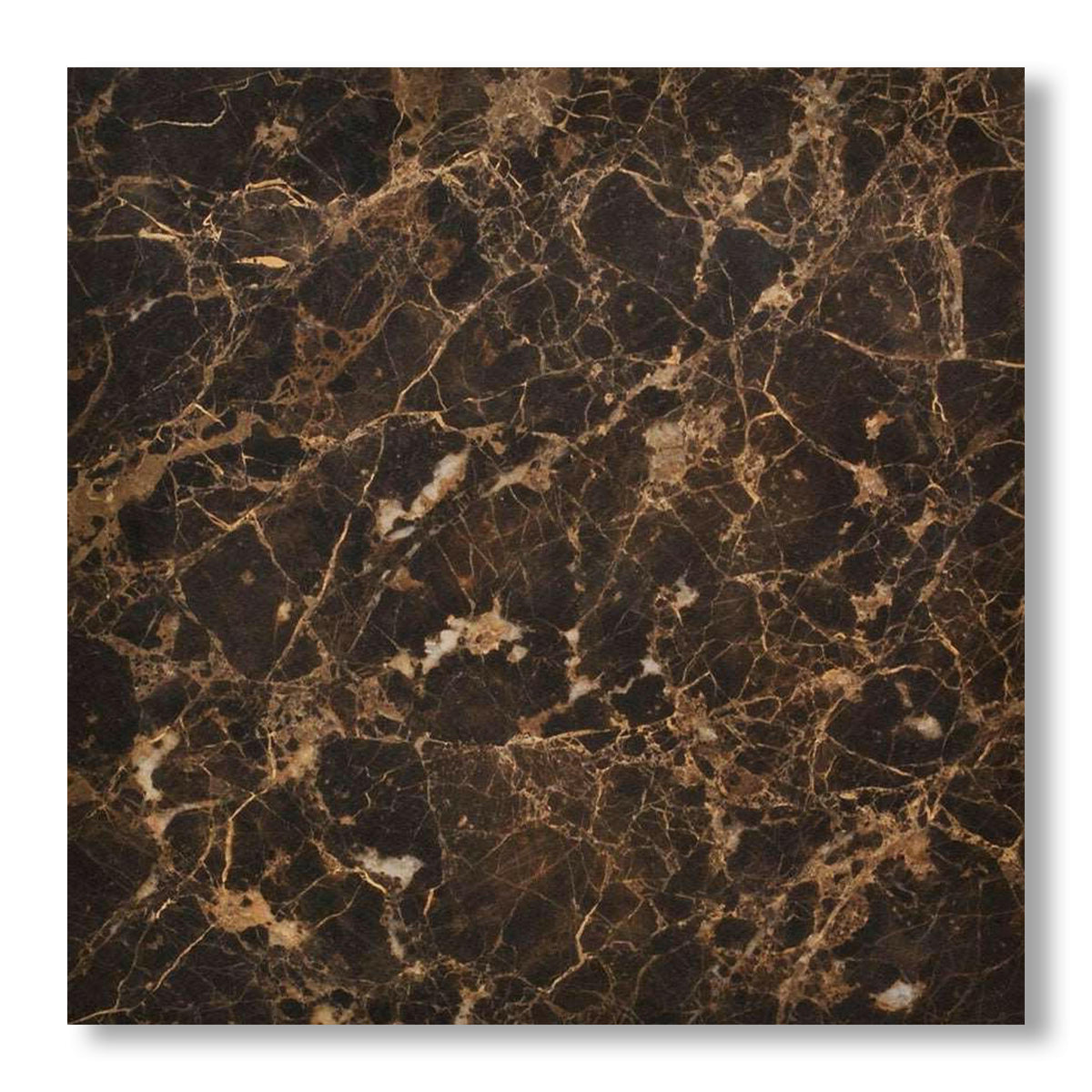 18x18 Emperador Dark Marble Polished Tile - American Tile Depot