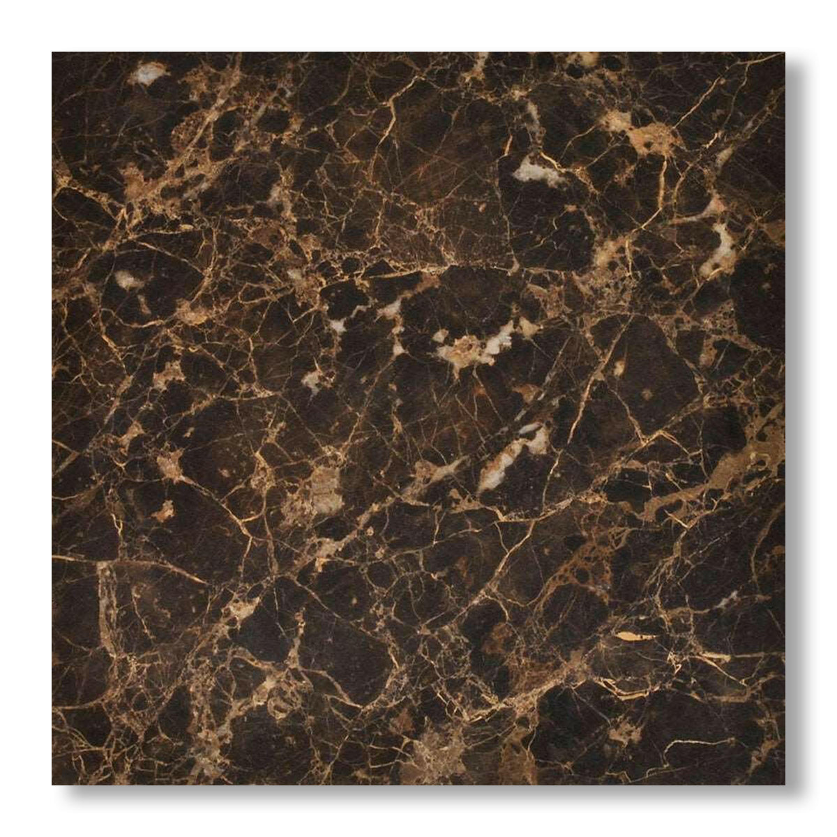 18x18 Emperador Dark Marble Polished Tile - American Tile Depot