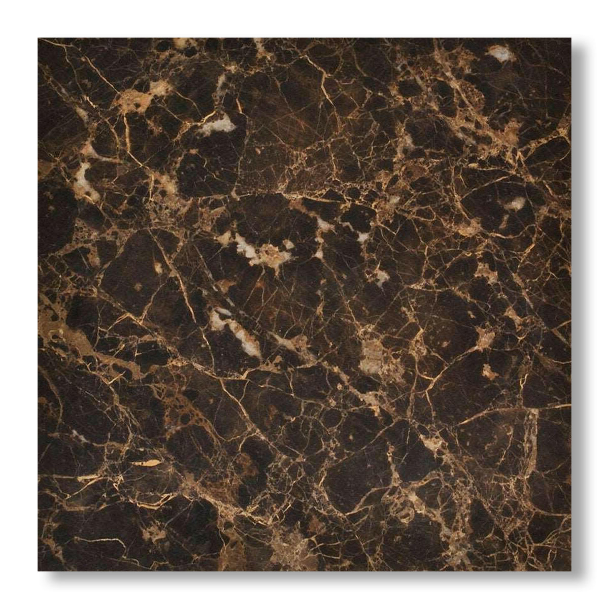 18x18 Emperador Dark Marble Polished Tile - American Tile Depot