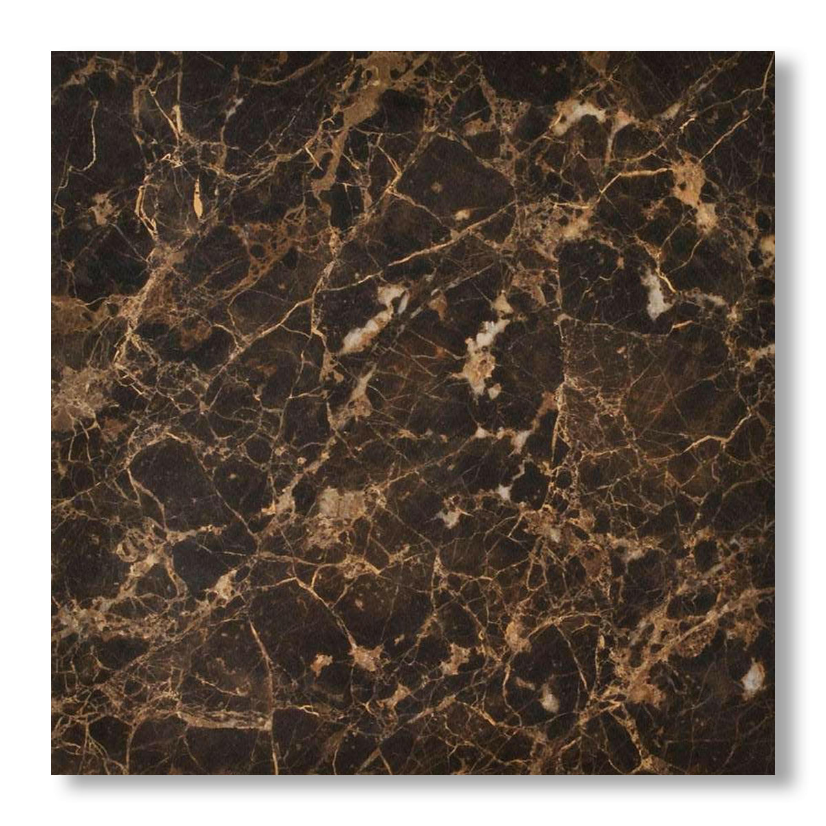 18x18 Emperador Dark Marble Polished Tile - American Tile Depot