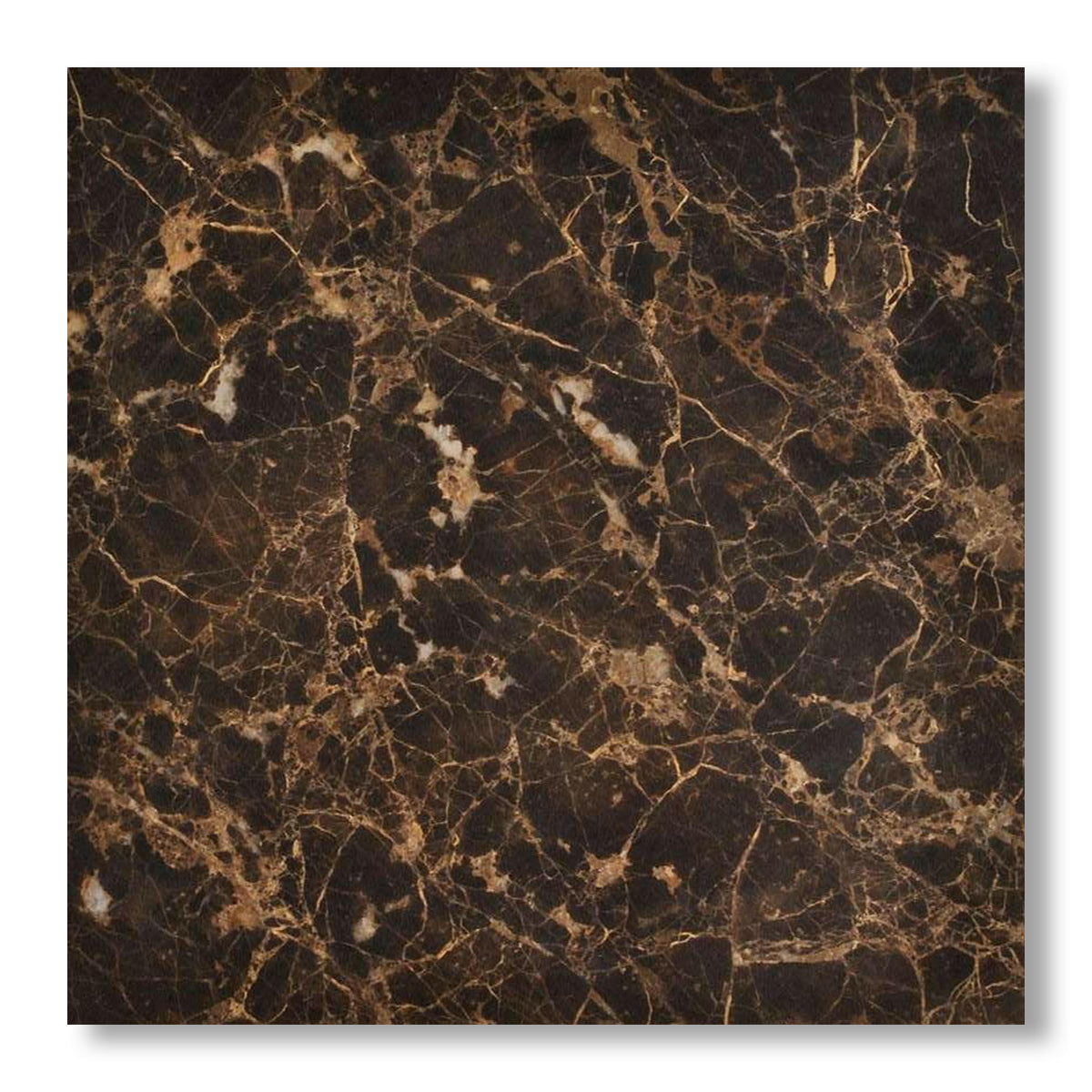 18x18 Emperador Dark Marble Polished Tile - American Tile Depot