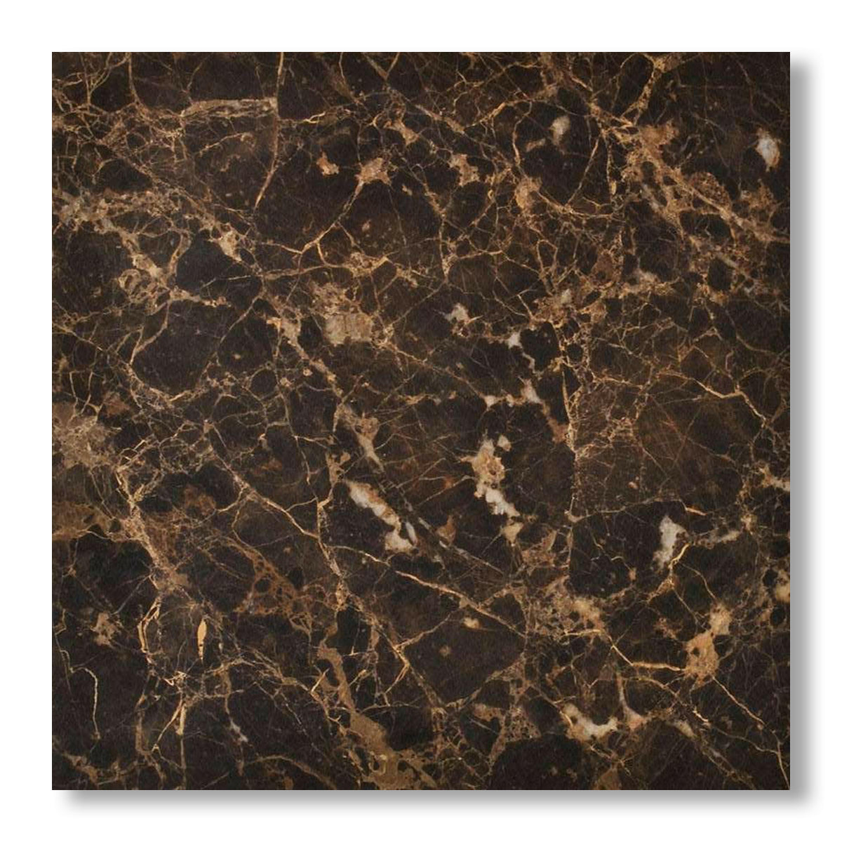 18x18 Emperador Dark Marble Polished Tile - American Tile Depot