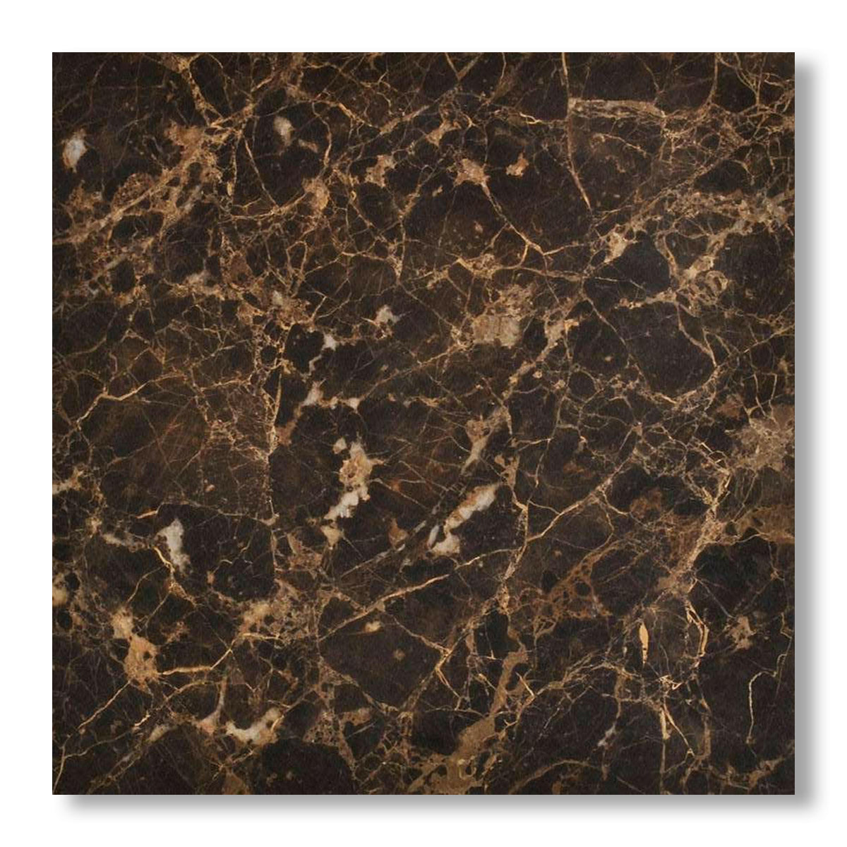 18x18 Emperador Dark Marble Polished Tile - American Tile Depot
