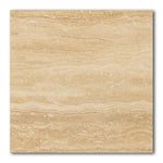18x18 Ivory Travertine Vein Cut Filled & Honed Tile - American Tile Depot