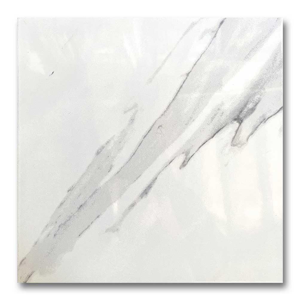 18x18 Luxury White Polished Marble Look Porcelain Tile 18x18 Luxury White Polished Marble Look Porcelain Tile - American Tile Depot