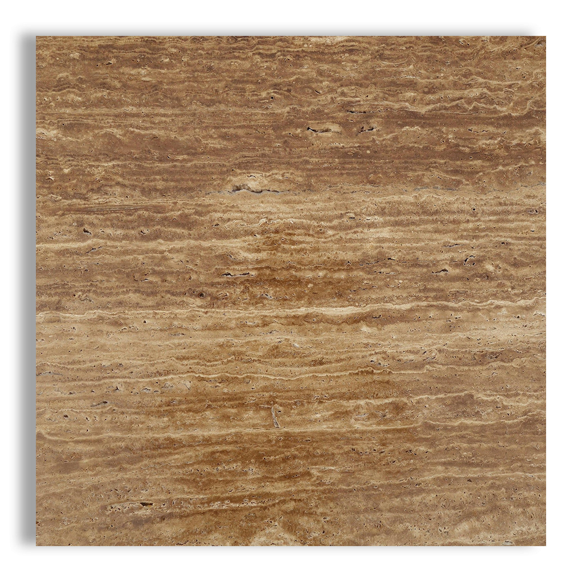 18x18 Noce Exotic Travertine (Vein-Cut) Filled & Honed Tile - American Tile Depot