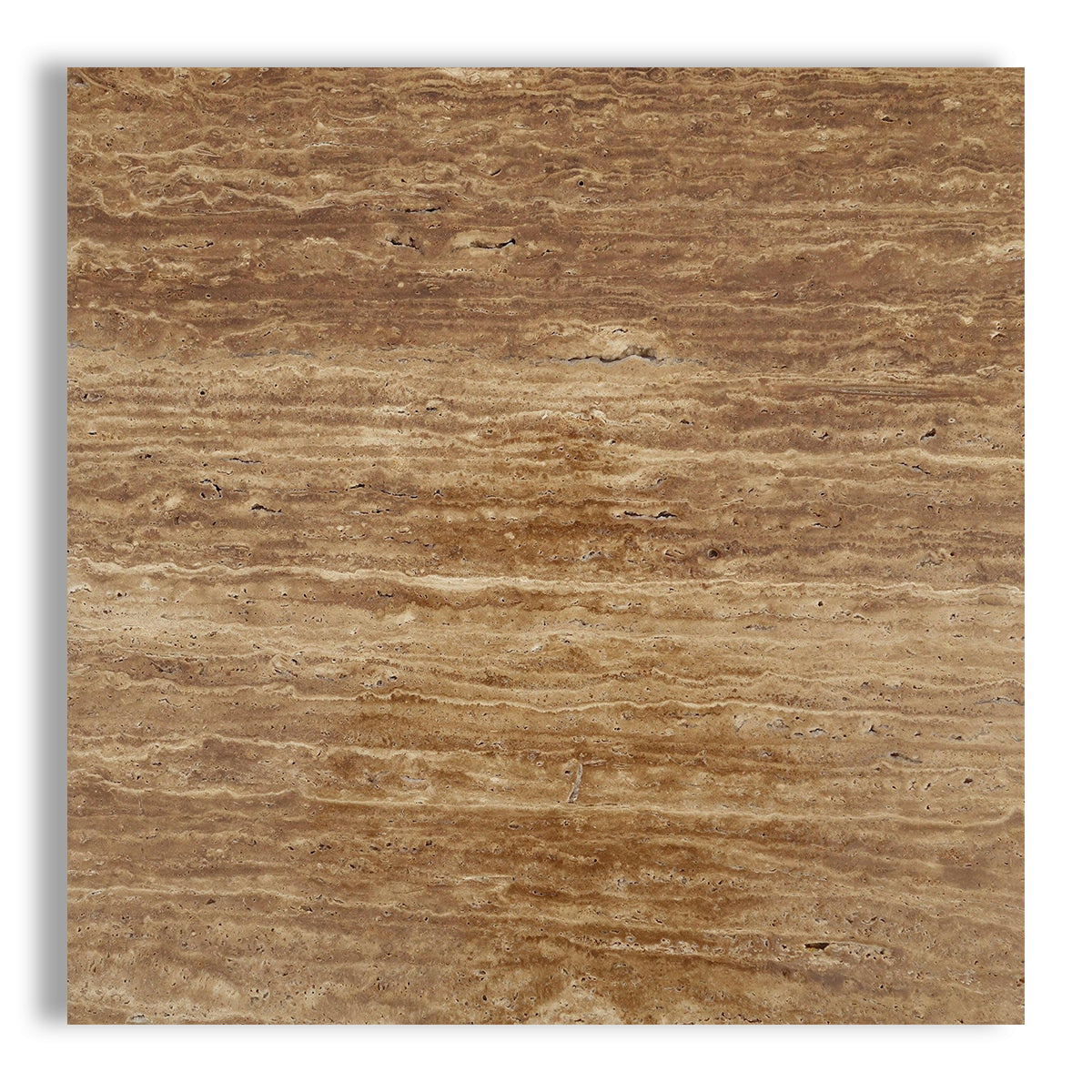 18x18 Noce Exotic Travertine (Vein-Cut) Filled & Honed Tile - American Tile Depot