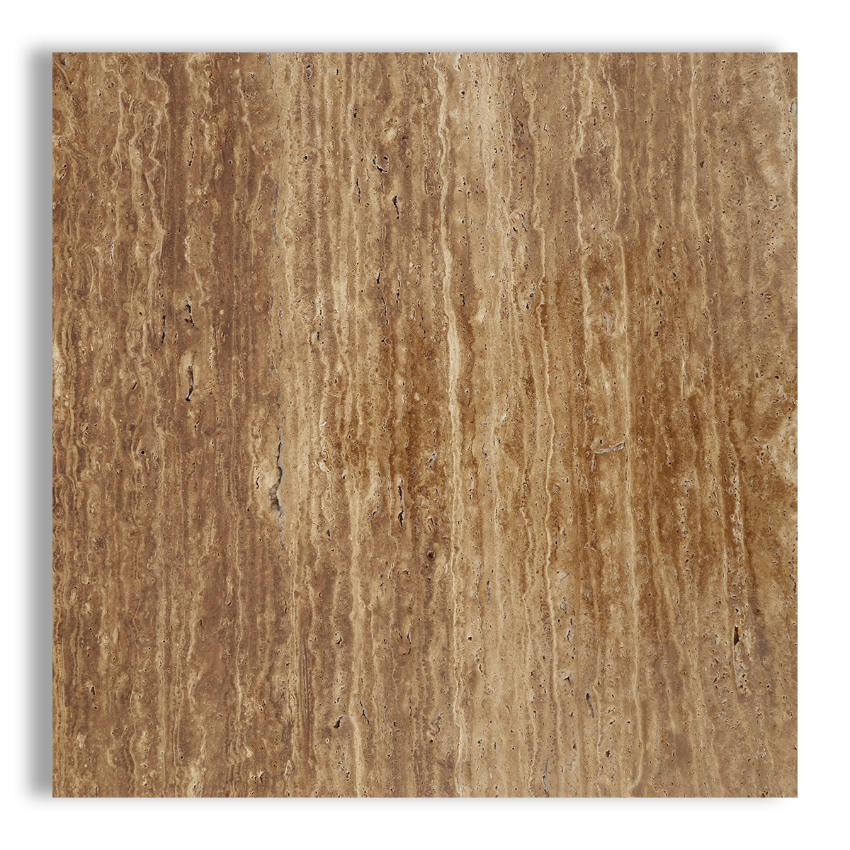18x18 Noce Exotic Travertine (Vein-Cut) Filled & Honed Tile - American Tile Depot