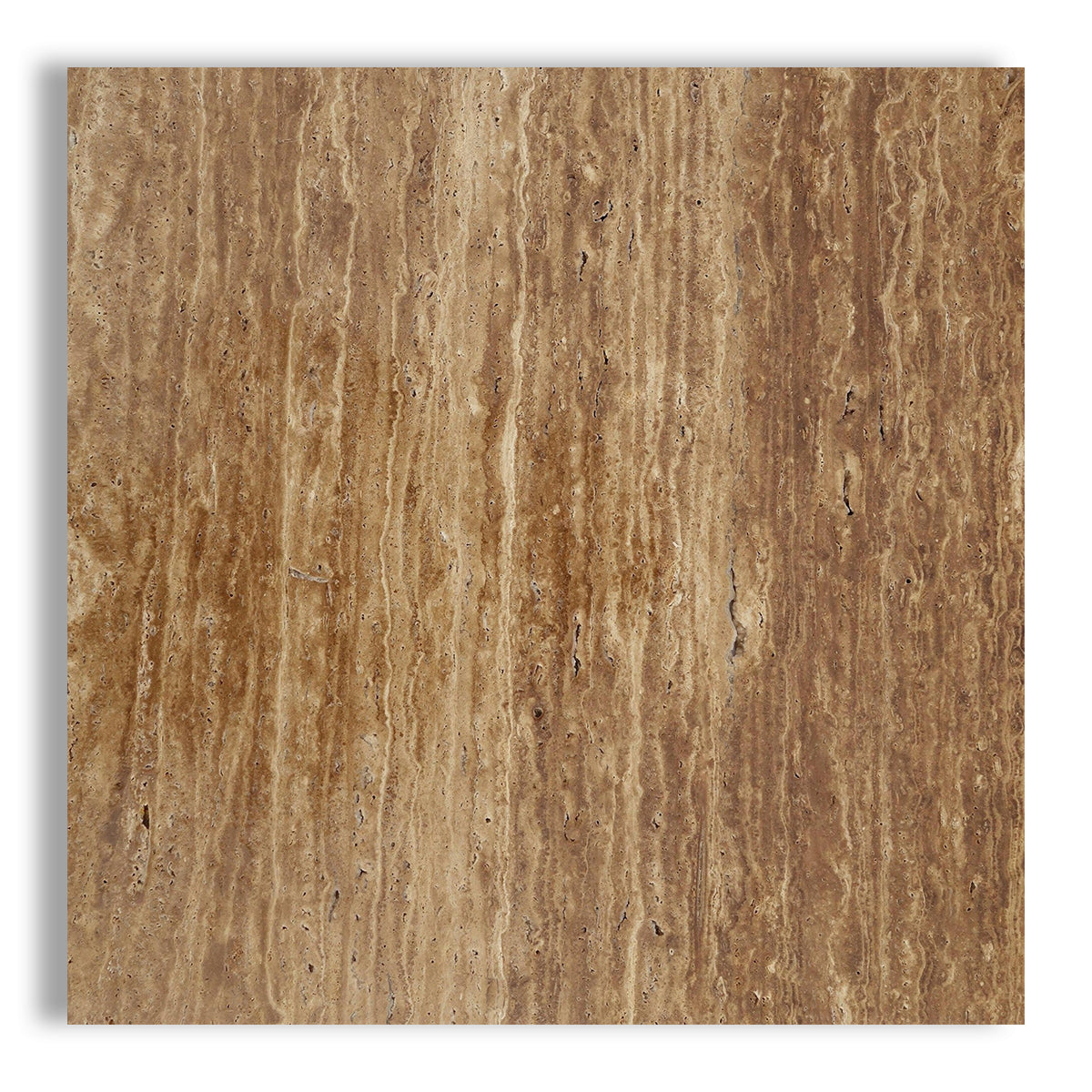 18x18 Noce Exotic Travertine (Vein-Cut) Filled & Honed Tile - American Tile Depot
