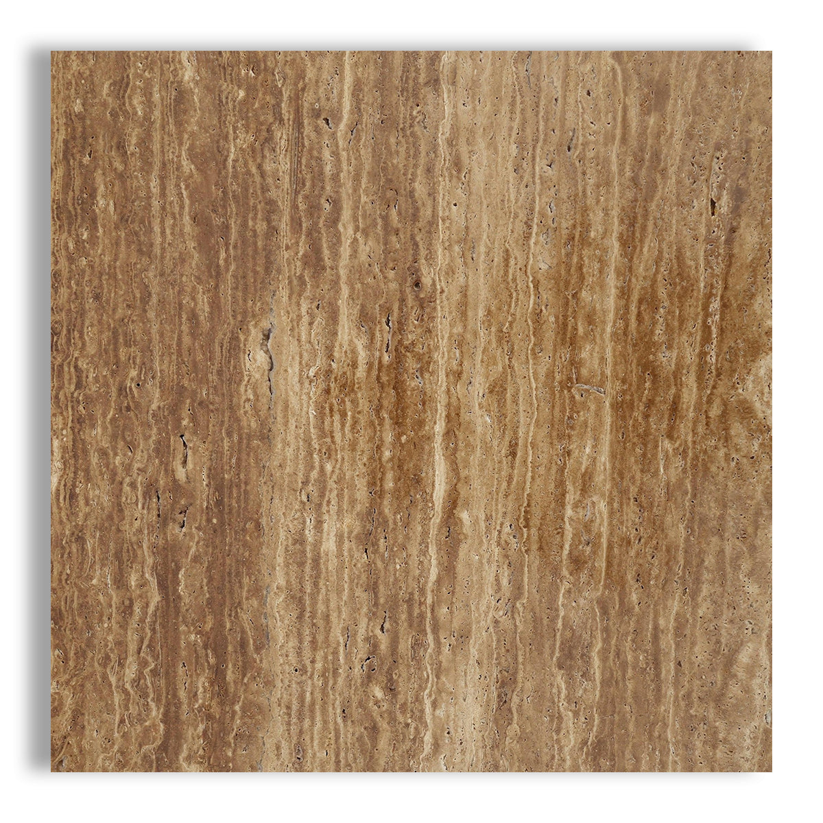 18x18 Noce Exotic Travertine (Vein-Cut) Filled & Honed Tile - American Tile Depot