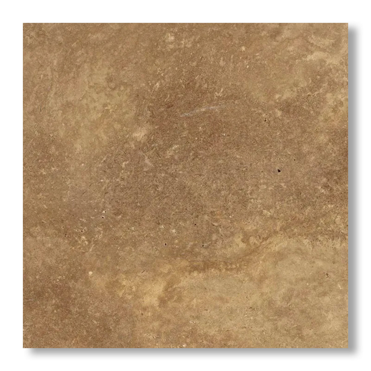 18x18 Noce Travertine Unfilled, Brushed & Chiseled Tile - American Tile Depot