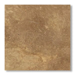 18x18 Noce Travertine Unfilled, Brushed & Chiseled Tile - American Tile Depot