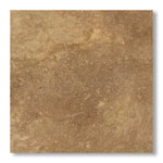 18x18 Noce Travertine Unfilled, Brushed & Chiseled Tile - American Tile Depot