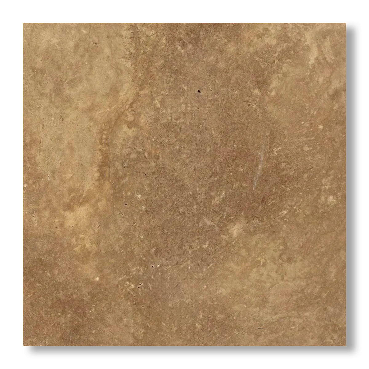 18x18 Noce Travertine Unfilled, Brushed & Chiseled Tile - American Tile Depot