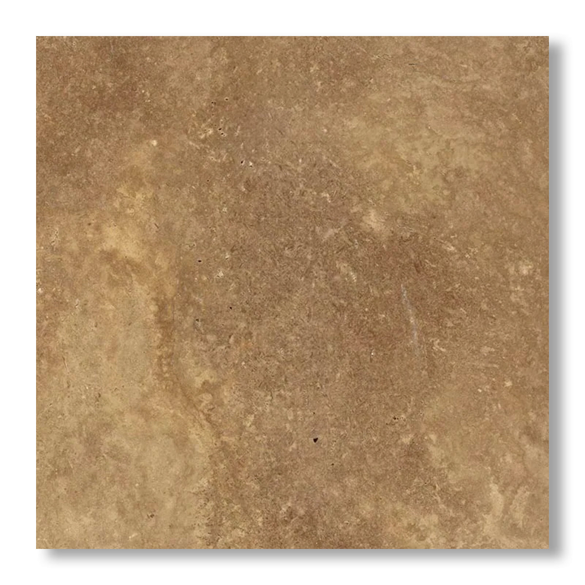 18x18 Noce Travertine Unfilled, Brushed & Chiseled Tile - American Tile Depot