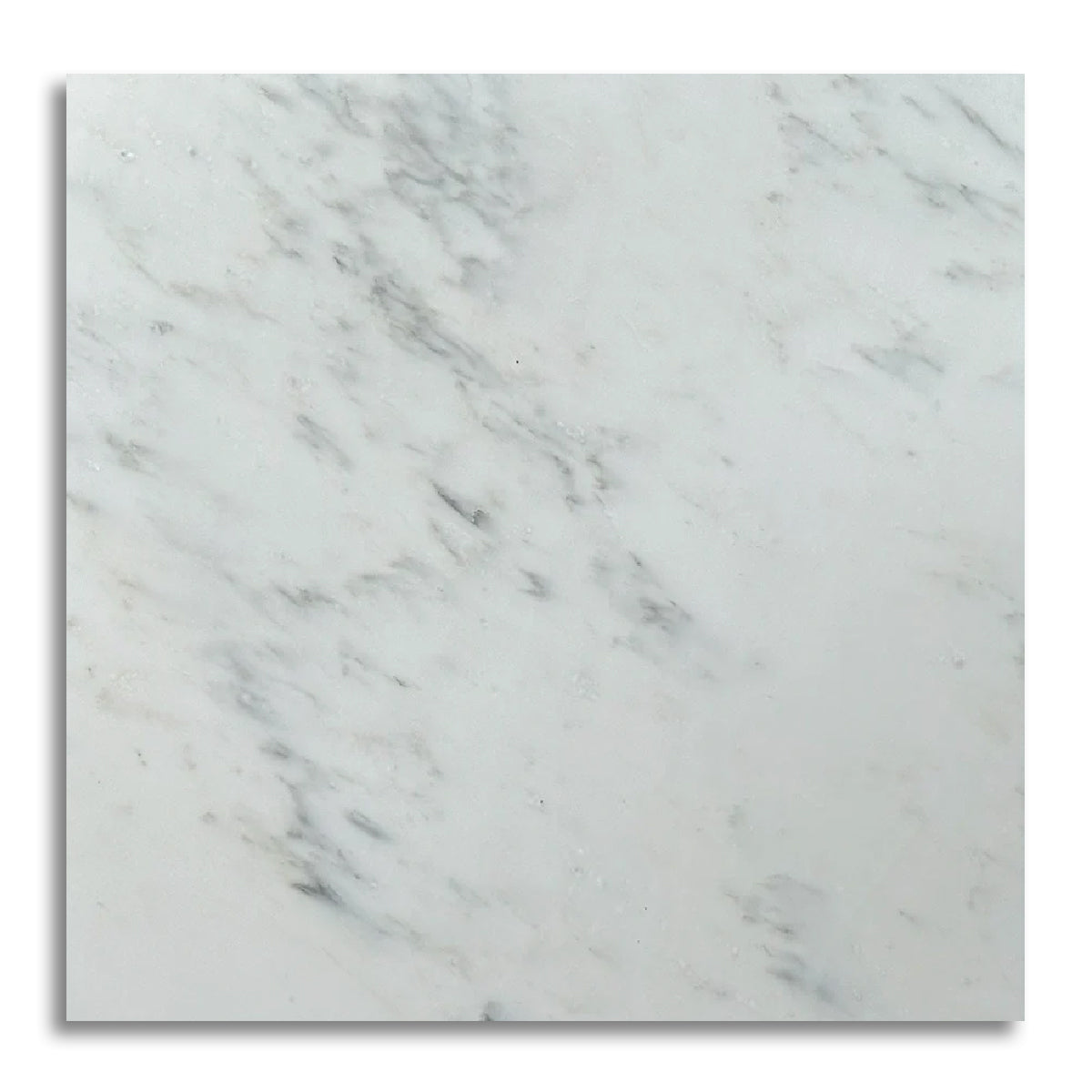 18x18 Oriental White / Asian Statuary Marble Honed Tile