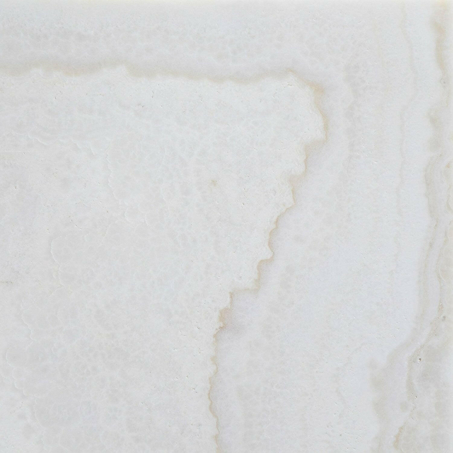 18x18 Premium White Onyx CROSS-CUT Polished Tile 18x18 Premium White Onyx CROSS-CUT Polished Tile - American Tile Depot