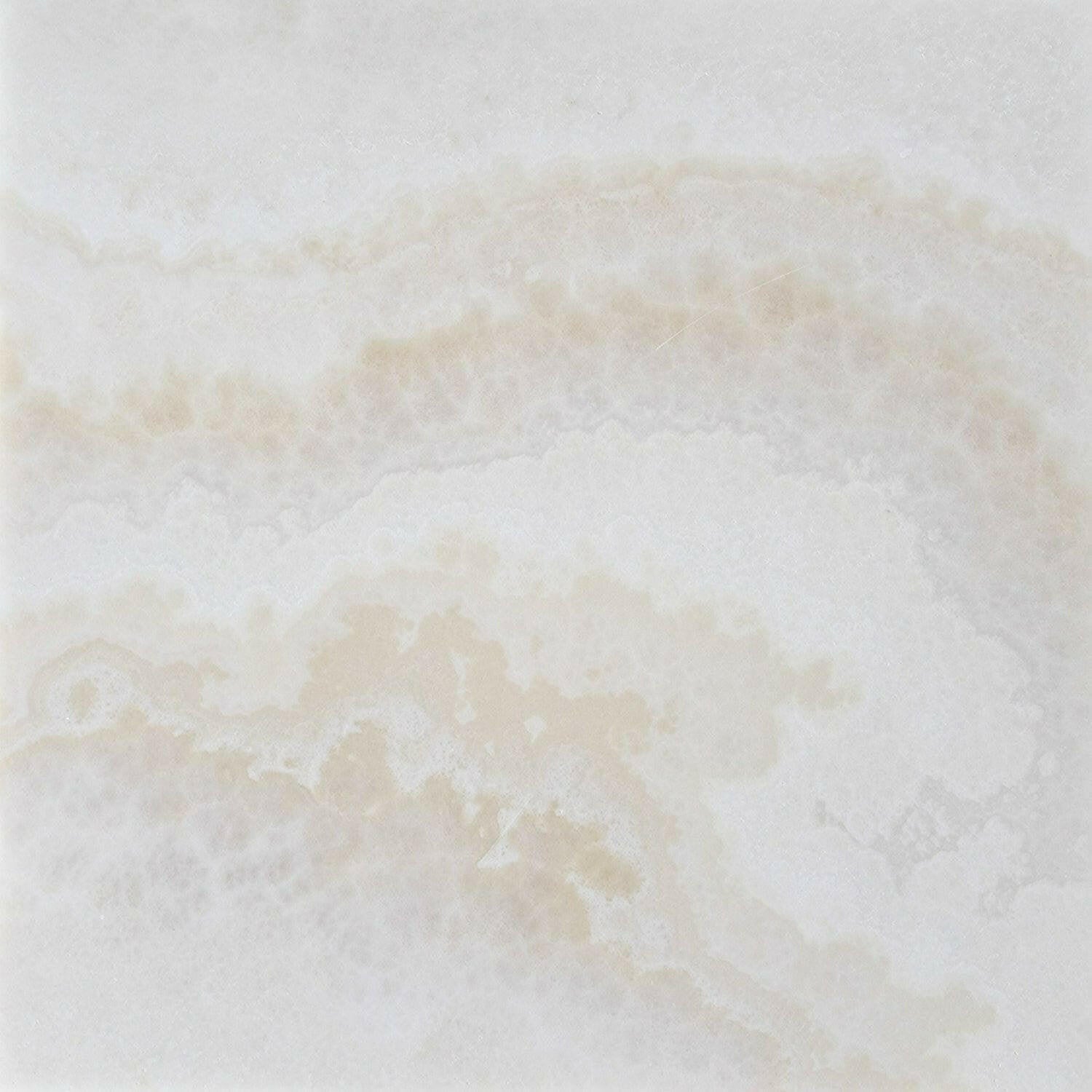 18x18 Premium White Onyx CROSS-CUT Polished Tile 18x18 Premium White Onyx CROSS-CUT Polished Tile - American Tile Depot