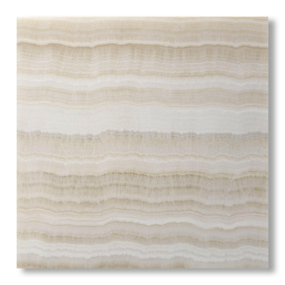 18x18 Premium White Onyx VEIN-CUT Polished Tile - American Tile Depot