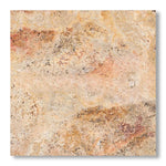 18x18 Scabos Travertine Unfilled Brushed & Chiseled Tile - American Tile Depot