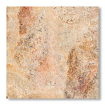 18x18 Scabos Travertine Unfilled Brushed & Chiseled Tile - American Tile Depot