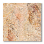18x18 Scabos Travertine Unfilled Brushed & Chiseled Tile - American Tile Depot