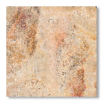 18x18 Scabos Travertine Unfilled Brushed & Chiseled Tile - American Tile Depot