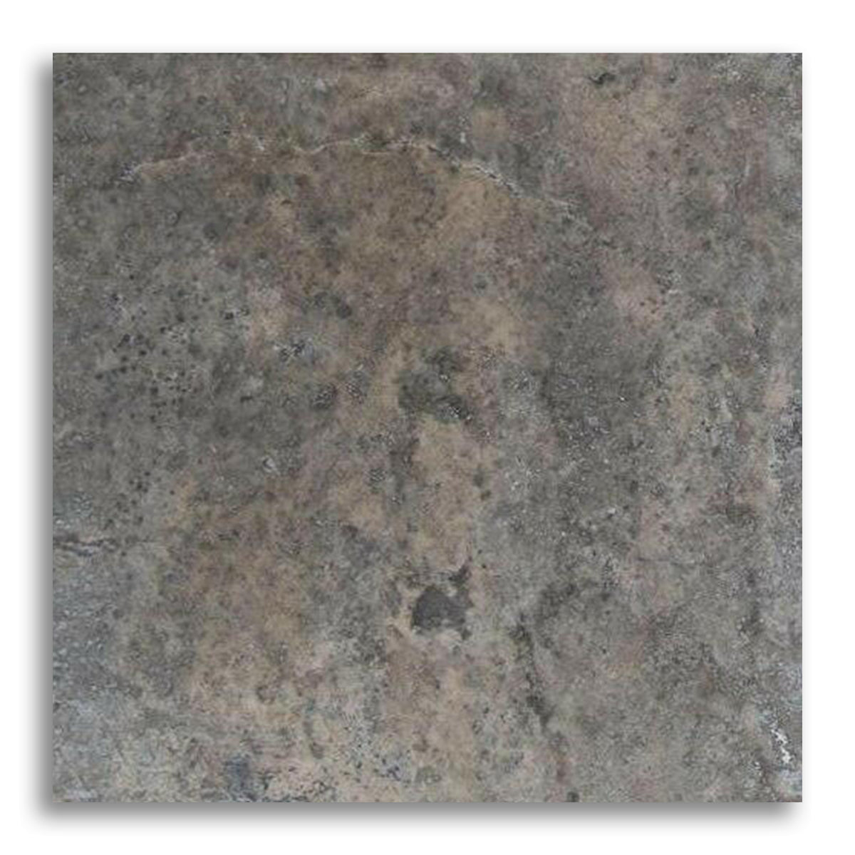 18x18 Silver Travertine Filled & Honed Tile