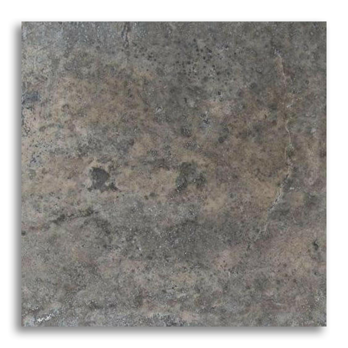 18x18 Silver Travertine Filled & Honed Tile