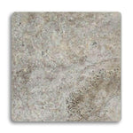 18x18 Silver Travertine Tumbled Tile - American Tile Depot