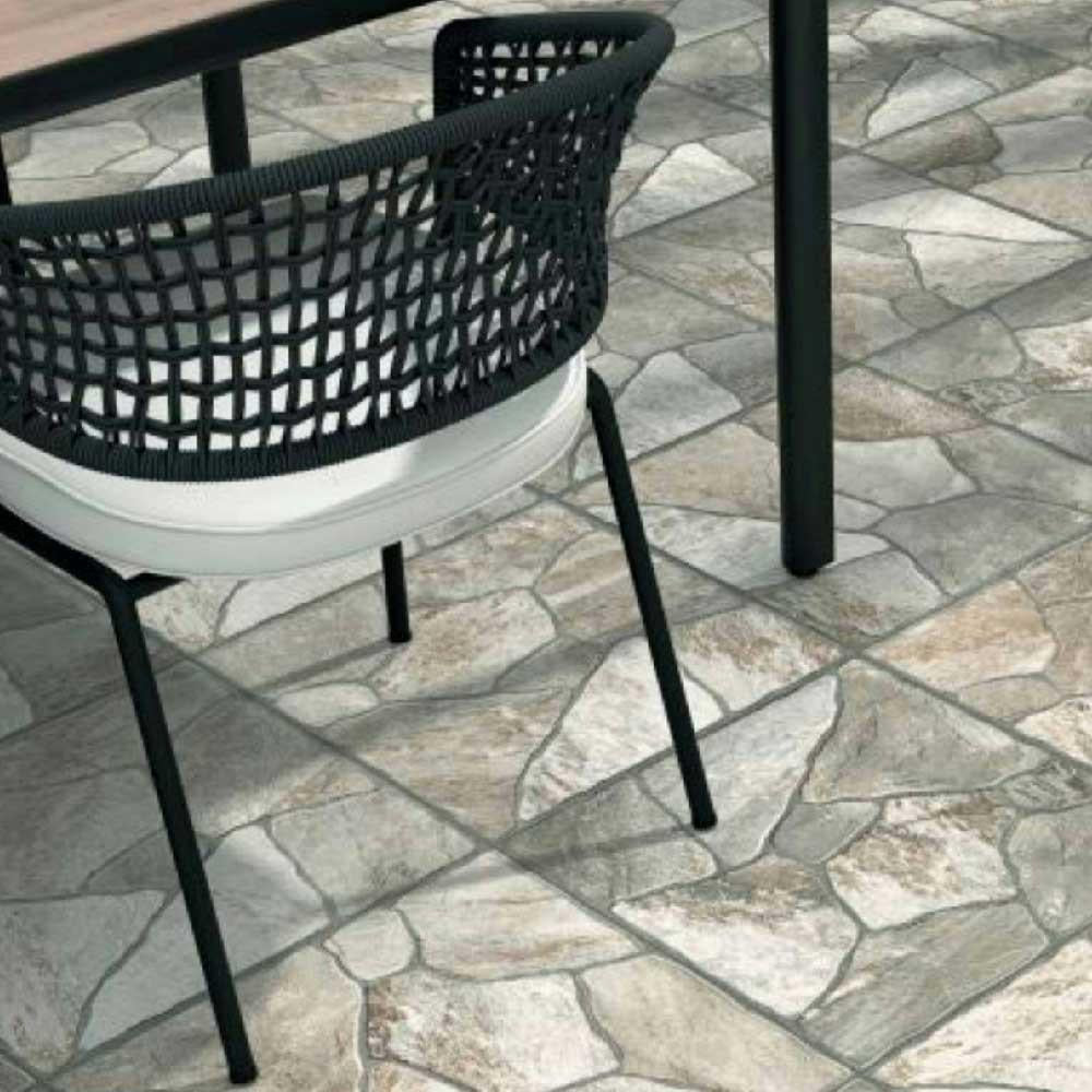 18x18 Tamarindo Gris Matte Flagstone Look Porcelain Tile 18x18 Tamarindo Gris Matte Flagstone Look Porcelain Tile - American Tile Depot