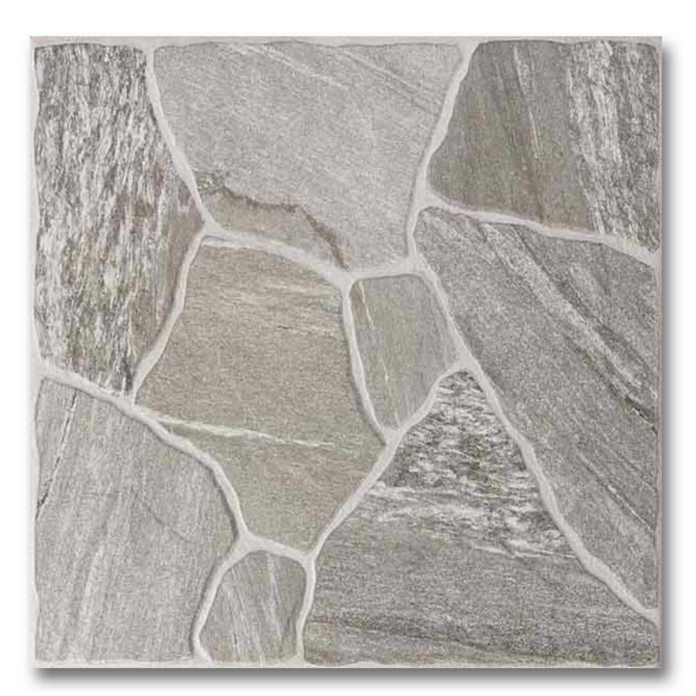 18x18 Tamarindo Gris Matte Flagstone Look Porcelain Tile 18x18 Tamarindo Gris Matte Flagstone Look Porcelain Tile - American Tile Depot