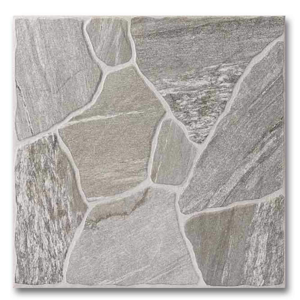 18x18 Tamarindo Gris Matte Flagstone Look Porcelain Tile 18x18 Tamarindo Gris Matte Flagstone Look Porcelain Tile - American Tile Depot