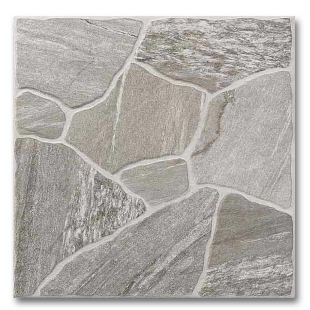 18x18 Tamarindo Gris Matte Flagstone Look Porcelain Tile 18x18 Tamarindo Gris Matte Flagstone Look Porcelain Tile - American Tile Depot