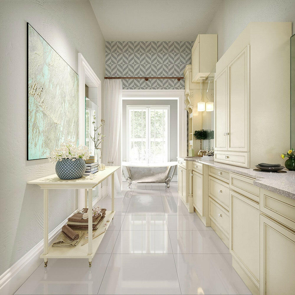 18x18 Thassos White Marble Honed Tile - American Tile Depot