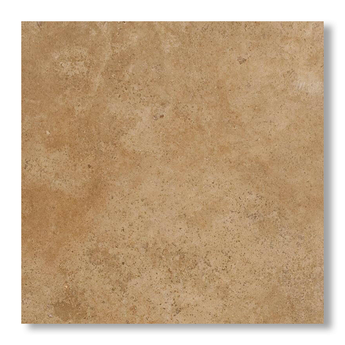 18x18 Walnut Travertine Filled & Polished Tile