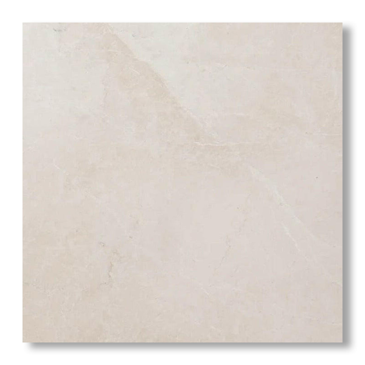 18x18 White Pearl / Botticino Marble Polished Tile - American Tile Depot