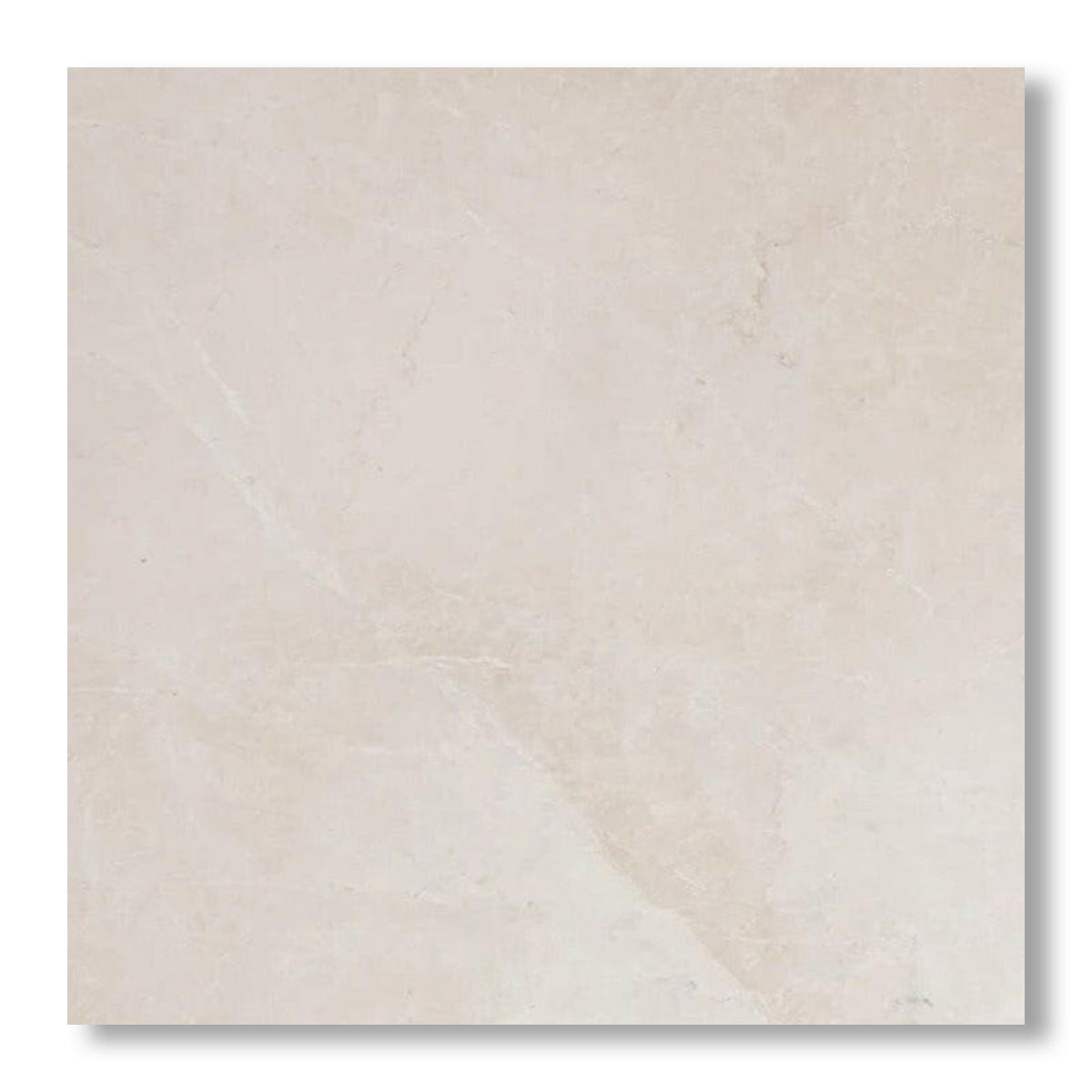 18x18 White Pearl / Botticino Marble Polished Tile - American Tile Depot