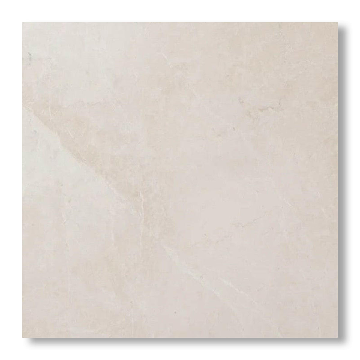 18x18 White Pearl / Botticino Marble Polished Tile - American Tile Depot