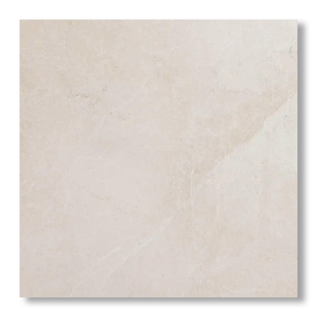 24x24 White Pearl / Botticino Marble Polished Tile - American Tile Depot