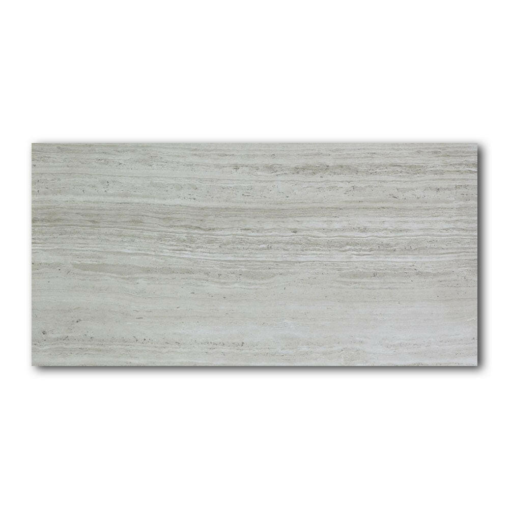18x36 Fluvora Silver Matte Travertine Look Porcelain Tile 18x36 Fluvora Silver Matte Travertine Look Porcelain Tile - American Tile Depot