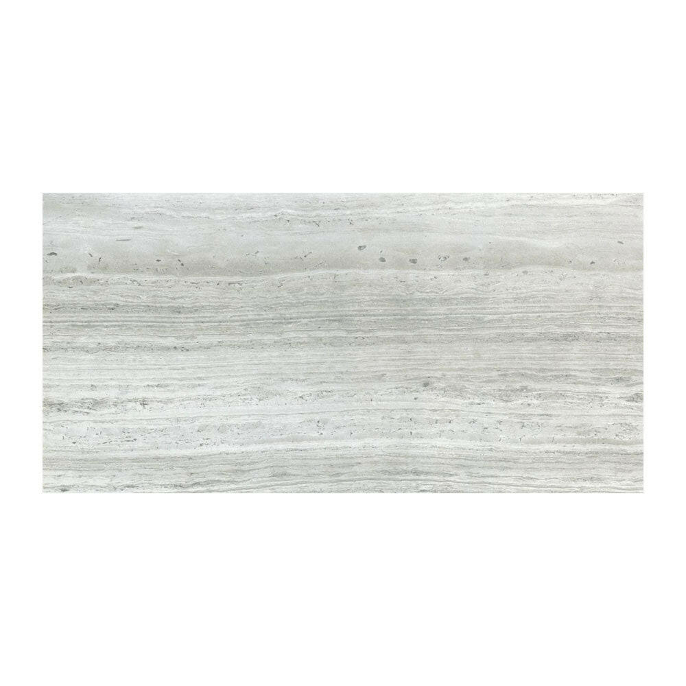 18x36 Fluvora White Lappato Semi-Polished Travertine Look Porcelain Tile 18x36 Fluvora White Lappato Semi-Polished Travertine Look Porcelain Tile - American Tile Depot