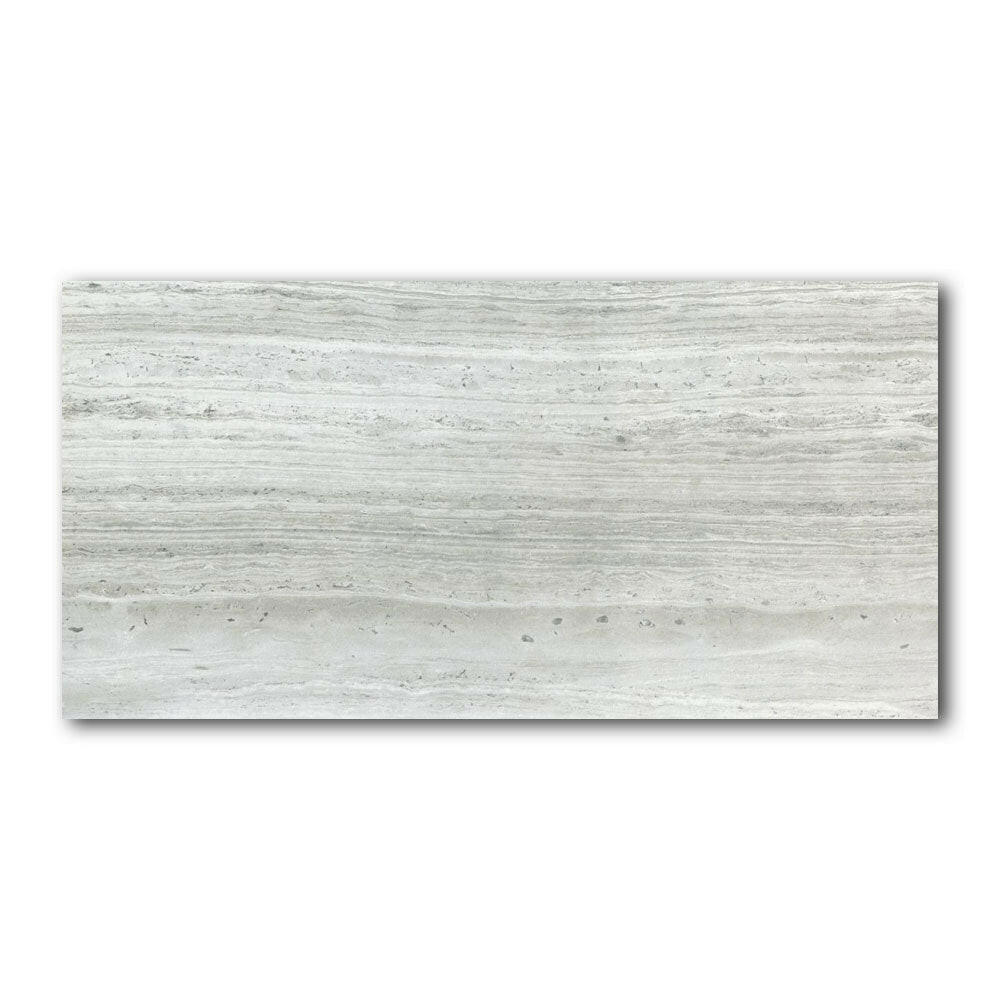 18x36 Fluvora White Lappato Semi-Polished Travertine Look Porcelain Tile 18x36 Fluvora White Lappato Semi-Polished Travertine Look Porcelain Tile - American Tile Depot
