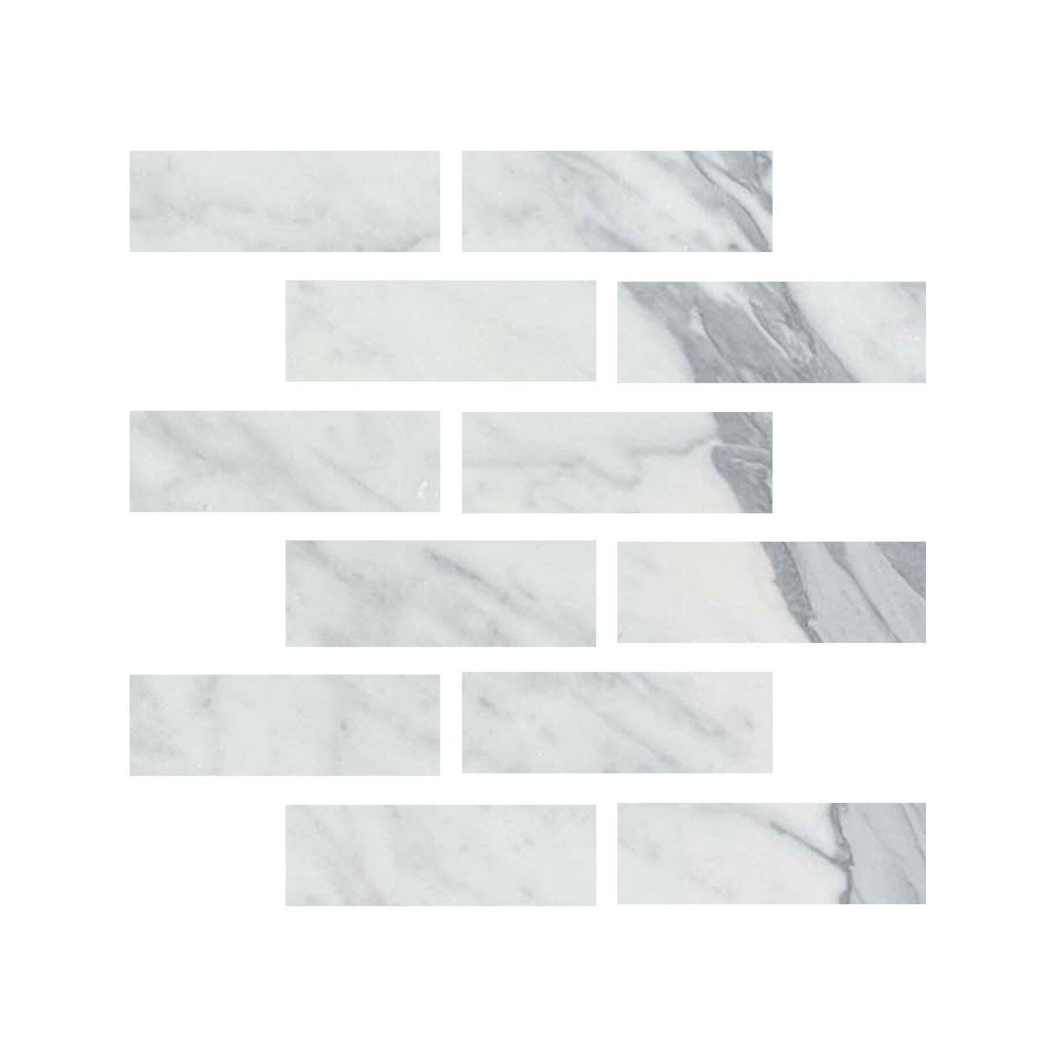 2 X 6 Italian Statuary White Marble Honed Tile-American Tile Depot