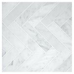 1.5x6 Carrara White Marble Polished Herringbone Mosaic Tile 1.5x6 Carrara White Marble Polished Herringbone Mosaic Tile - American Tile Depot