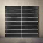 1.25x6 Gio Black Stacked Linear Porcelain Glossy Mosaic Tile 1.25x6 Gio Black Stacked Linear Porcelain Glossy Mosaic Tile - American Tile Depot