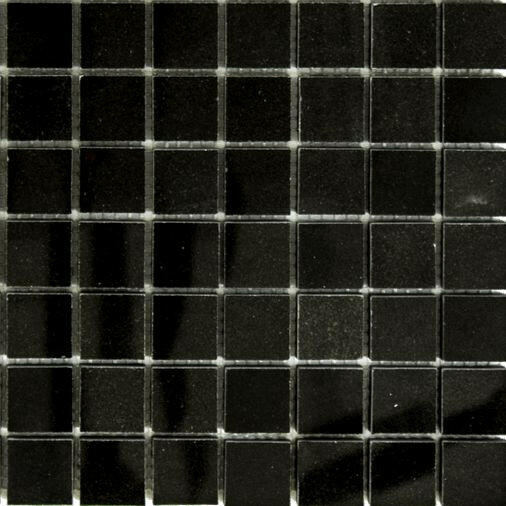 1x1 Absolute Black Granite Polished Mosaic Tile - American Tile Depot