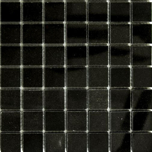 1x1 Absolute Black Granite Polished Mosaic Tile - American Tile Depot
